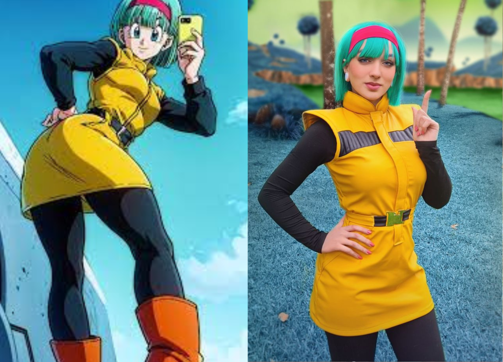 Bulma Yellow Dress Hot Cosplay