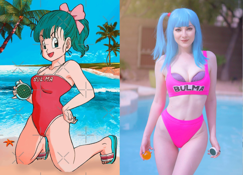 Bulma Beach Episode Swimsuit Look