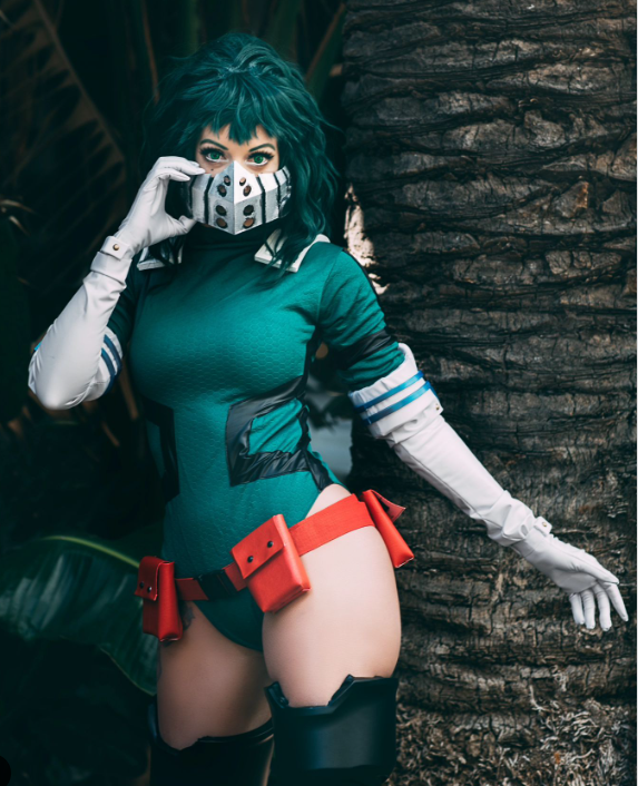 Hot Female Deku Cosplay